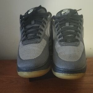 Nike Black and Gray Air Max Sneakers with Cushioned Sole